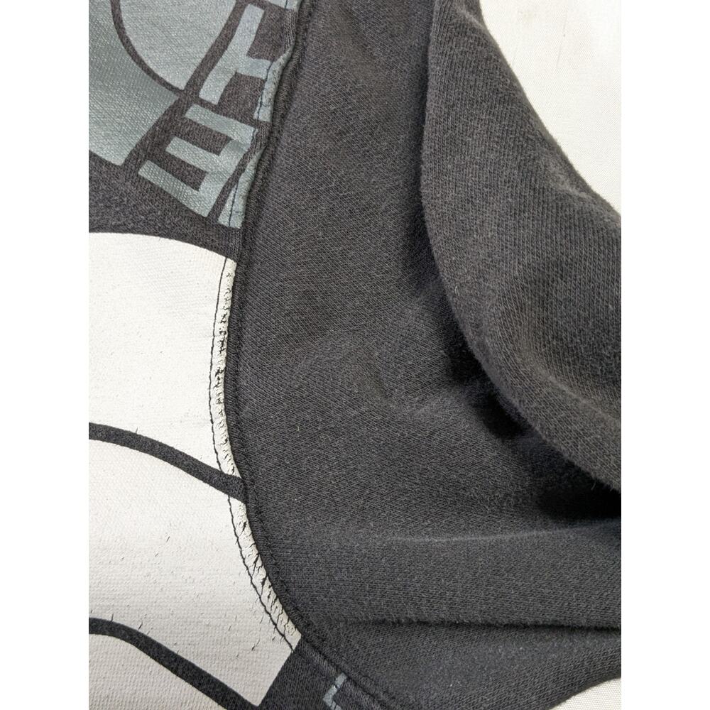 The North Face Men’s Sweatshirt Medium Black Graphic Logo Crewneck Pullover - Picture 8 of 10